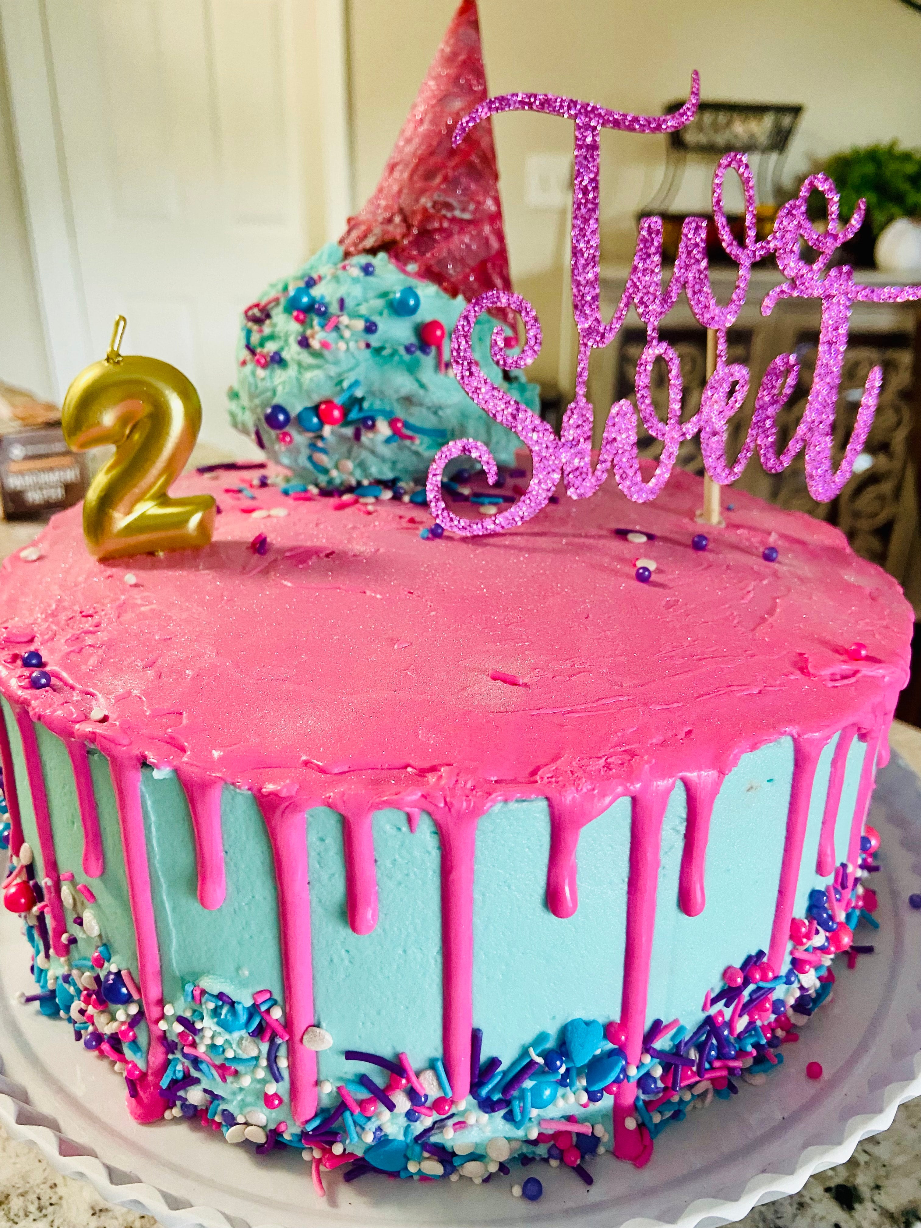 Marshmallow Creme Slime Party Cake • A Subtle Revelry